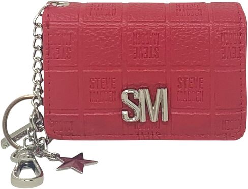 حافظة بطاقات Bklara للسيدات من Steve Madden مع حلقة مفاتيح ومشبك (أسود) (أسود) in Saudi Arabia