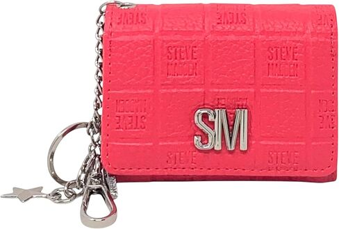 حافظة بطاقات Bklara للسيدات من Steve Madden مع حلقة مفاتيح ومشبك (أسود) (أسود) in Saudi Arabia
