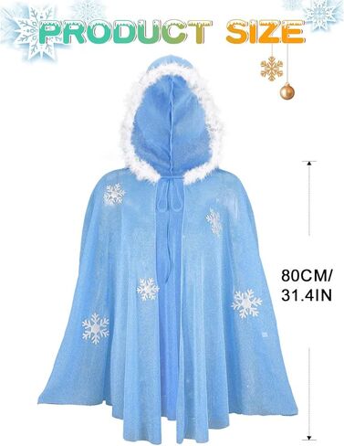EVILD Light up Cape Black Led Hood Cape Halloween Fairy Costume for Women in Saudi Arabia