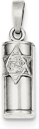 تتضمن سلسلة قلادة FJC Finejewelers من الفضة الاسترليني Mezuzah in Saudi Arabia
