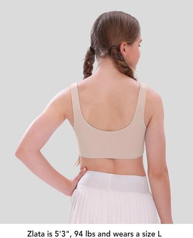 SALIA GIRL Soft Cotton Scoopneck Girls Bras, Stretch Bralettes for Teen 10-14 Natural Shaping Training Bra with Elastic Band in Saudi Arabia
