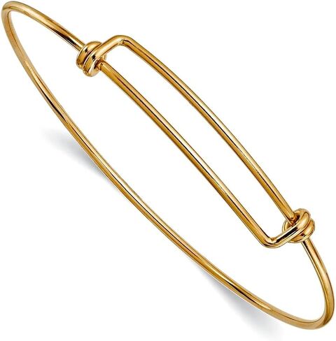 JewelryWeb Gold Filled 1.65mm Adjustable Bangle Bracelet Cuff-Bracelet for Women in Saudi Arabia