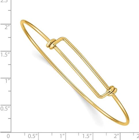 JewelryWeb Gold Filled 1.65mm Adjustable Bangle Bracelet Cuff-Bracelet for Women in Saudi Arabia