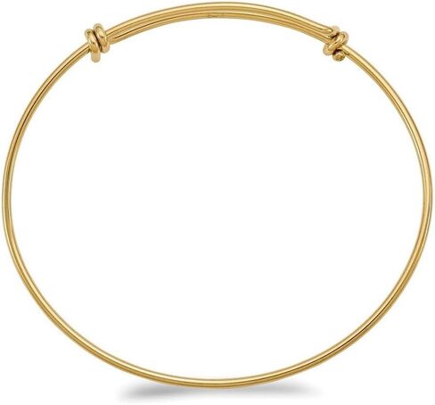 JewelryWeb Gold Filled 1.65mm Adjustable Bangle Bracelet Cuff-Bracelet for Women in Saudi Arabia
