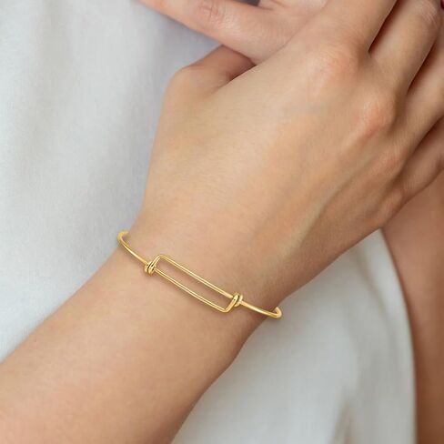 JewelryWeb Gold Filled 1.65mm Adjustable Bangle Bracelet Cuff-Bracelet for Women in Saudi Arabia