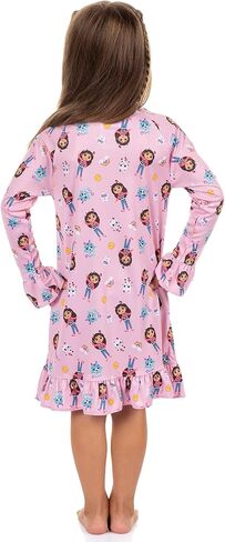 INTIMO Gabby's Dollhouse Pajama Toddler Girl's A-meowzing Long Sleeve Ruffle Nightgown in Saudi Arabia