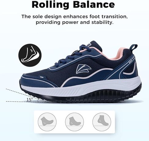 MAFEKE Womens Wide Toe Box Walking Shoes Arch Support Orthotic Sneakers Wide Width Tennis Shoes for Plantar Fasciitis Bunions US 6.5-11 in Saudi Arabia