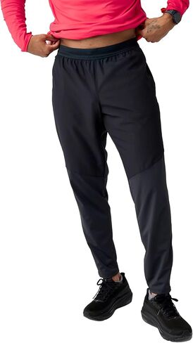 بنطال Dash Pant للرجال من Brooks، بنطال جري مقاوم للرياح والماء، مريح ومطاط، سحاب للكاحل، تفاصيل عاكسة وجيوب in Saudi Arabia