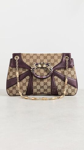 حقيبة كتف Gucci Shopbop Archive للسيدات ذات السلسلة المحبوبة مسبقًا، قماش GG in Saudi Arabia