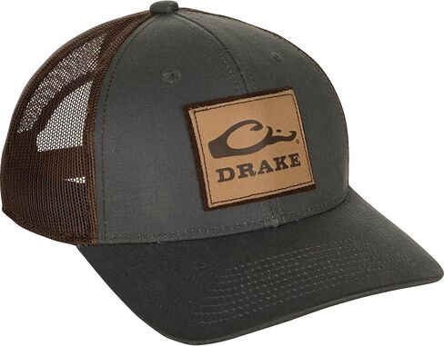 Drake Leather Patch Mesh Back Cap Dark Gray One Size Fits Most in Saudi Arabia