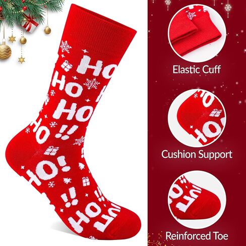 Womens Christmas Funny Patterned Christmas Socks for Adults Cute Fun Novelty Cotton Socks for Women in Saudi Arabia