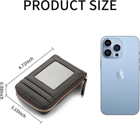 Small Credit Card Holder Lightweight Vegan Leather Accordion Zipper Card Wallet Fashion Rfid Wallet for Women in Saudi Arabia