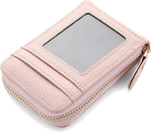 Small Credit Card Holder Lightweight Vegan Leather Accordion Zipper Card Wallet Fashion Rfid Wallet for Women in Saudi Arabia