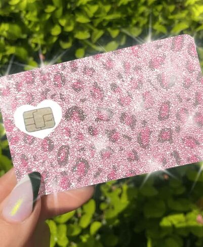 ExotixCard The Original Reflective Sticker Ultra Bling Debit - Credit Card Skin Shiny Removable Cover Especially Bright Back Information, ExotixLuv Ice (Lilac) in Saudi Arabia