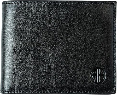 ALTO – RFID Full-Grain Vegetable Oil-Tanned Leather Wallet for Men, Soft & Durable with 2 ID Windows, 8 Card Slots, 2 Hidden Pockets & 2 Cash Compartments (Black) in Saudi Arabia