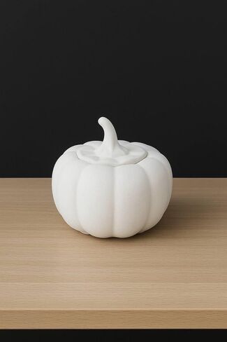 Ceramic Pumpkin House with Witch Hat, White, Halloween Decorative Figurine, Indoor Fall Decor, Paintable in Saudi Arabia