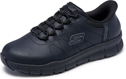 حذاء Skechers النسائي المقاوم لأصابع القدم من الفولاذ Nampa Athletic بدون استخدام اليدين سهل الانزلاق in Saudi Arabia