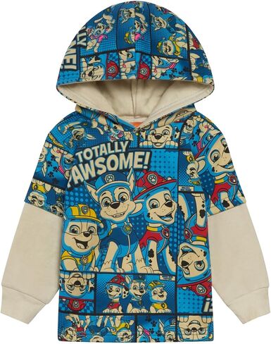 Paw Patrol Fleece 2fer Pullover Hoodie and Jogger Pants Outfit Set Toddler to Big Kid Sizes (2T - 10-12) in Saudi Arabia