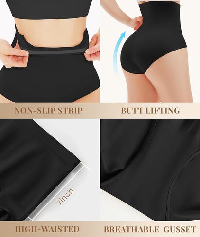 Tummy Control Shapewear Underwear for Women,Seamless Faja Body Shaper Briefs,High Waist Shorts Panties in Kuwait