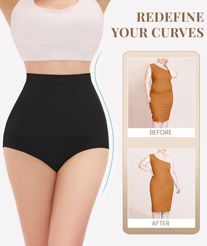Tummy Control Shapewear Underwear for Women,Seamless Faja Body Shaper Briefs,High Waist Shorts Panties in Kuwait