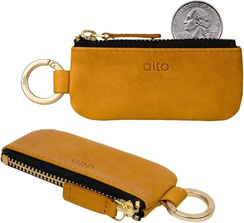 Alto Leather Coin Pouch Handmade Premium Italian Leather Coin Purse (Raven Black) in Saudi Arabia