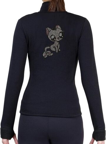 NY2 SPORTSWEAR Figure Skating Polartec Polar Fleece Jacket with Rhinestones JR195 - Child Sizes in Saudi Arabia