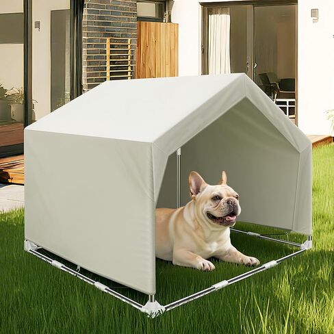 Elevated Dog House for Outdoor or Indoor - Waterproof Dog Tent Cat House, Dog Sunshade Tent, Pet House with Removable Cover, Suitable for Medium Cats Dogs in Kuwait