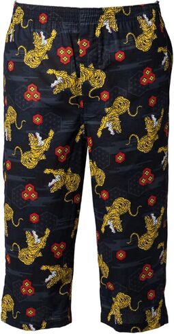 Y's factory Japanese Pattern Steteco Pants for Men, Assorted 2 or 3 Pack, 100% Cotton, 3/4 Length Lounge, Sizes M-5XL, in Kuwait