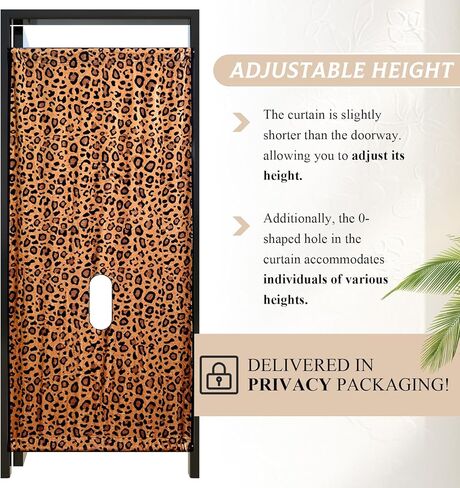 Glory Hole Wall Doorway Kit, Adjustable Height Double Plush Door Window Curtain, Portable Temporary Wall Partition with Hole, Fits Most Doorways Window 28-46 Autumn Winter Christmas Gifts in Saudi Arabia
