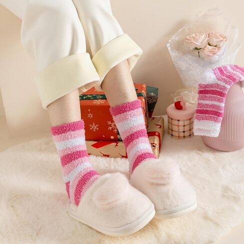 جوارب غامضة للنساء، جوارب دافئة فائقة النعومة للنساء في الشتاء 5 أزواج in Kuwait