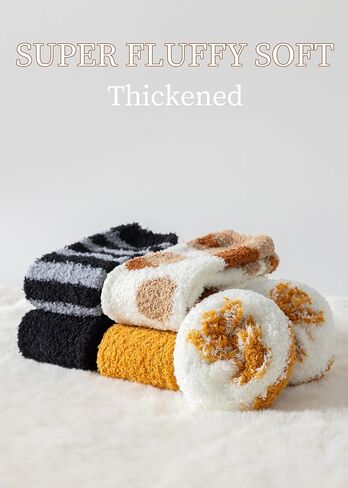 Women's Cat Paw Socks - Cozy Fluffy Soft Comfy Animal Slipper Socks for Women, Sleeping, Cute Christmas Gifts for Girls and Cat Lovers in Saudi Arabia