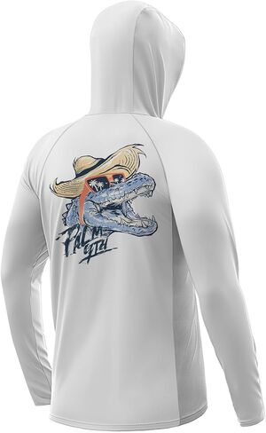 Palmyth Fishing Hoodie for Men Long Sleeve Sun Protection UV UPF 50+ Shirts in Kuwait