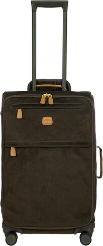 Bric's LIFE TROPEA 30-Inch Spinner - Luxury Luggage With Spinner Wheels - Away Luggage and Lightweight Carry on Suitcases with Wheels - Faux Suede - Olive in Kuwait