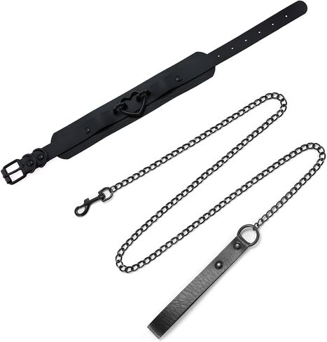 طوق أسود على شكل قلب للنساء، مجموعة سلسلة جسم على شكل قلادة من جلد البولي يوريثان لملحقات Punk Emo Y2K التأثيرية in Kuwait