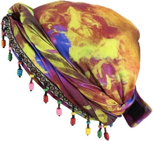 DouuYuhet Cotton Chemo Turban Soft Cancer Headwear Elastic Chemo Hats Headwear for Women with Hair Loss in Saudi Arabia
