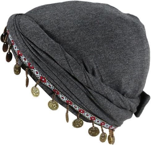 DouuYuhet Cotton Chemo Turban Soft Cancer Headwear Elastic Chemo Hats Headwear for Women with Hair Loss in Saudi Arabia