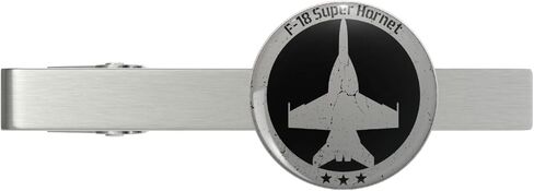 F-18 Super Hornet Fighter Plane USA Silver Tie Clip Tie Bar Veteran Gift in Saudi Arabia