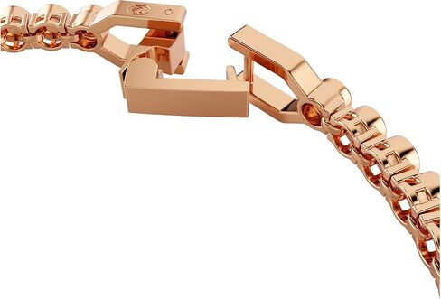 سوار التنس Swarovski Imber Emily، قطع دائري، أسود، لمسة نهائية من الذهب الوردي in Kuwait
