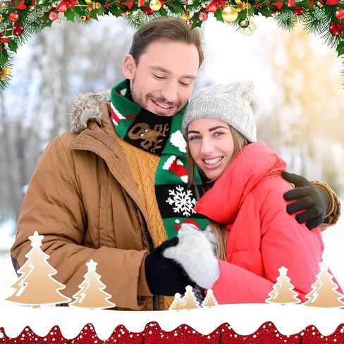 وشاح عيد الميلاد للجنسين من Liitrsh 6 قطع مع شرابات، وشاح عطلة ناعم محبوك للنساء هدية ملتفة، 6 أنماط (أنيقة) متعدد الألوان in Kuwait