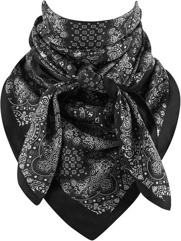 GERINLY مقاس 43 بوصة Wild Rag Extra Large، وشاح غربي كبير الحجم، XL وشاح رعاة البقر شال للرجال والنساء in Saudi Arabia