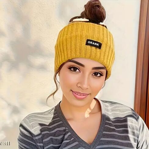 1PC Women's Winter Headband & Turban Ear Warmer, Soft Warm, Elegant & Cozy Cap for Cold Weather, Black in Saudi Arabia