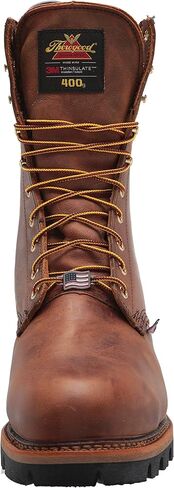 Thorogood Logger Series 9" Waterproof Insulated Steel Toe Work Boots for Men - Premium Leather with 400g Thinsulate and Vibram Slip-Resistant Heel Outsole in Saudi Arabia