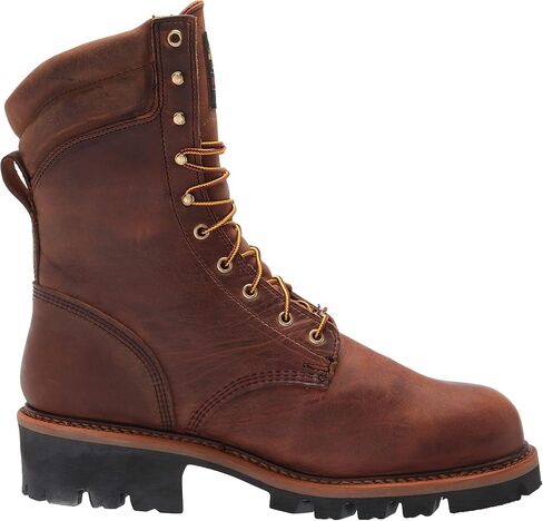 Thorogood Logger Series 9" Waterproof Insulated Steel Toe Work Boots for Men - Premium Leather with 400g Thinsulate and Vibram Slip-Resistant Heel Outsole in Saudi Arabia
