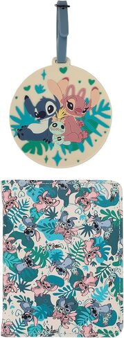 Lilo & Stitch Angel & Stitch Tropical Character Print 2-Piece Passport Set in Saudi Arabia