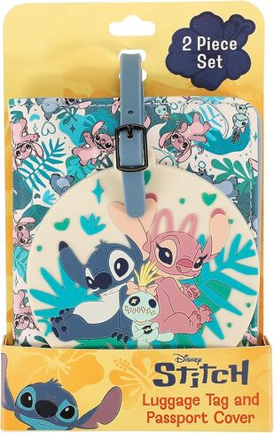 Lilo & Stitch Angel & Stitch Tropical Character Print 2-Piece Passport Set in Saudi Arabia