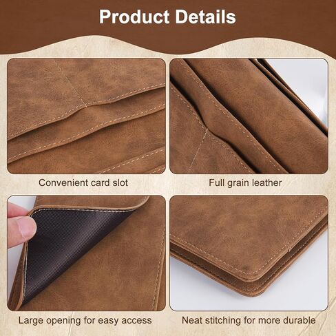 Christian Gifts Leather Passport Holder for Men Personalized Engraved Passport Holder,Bible Verse Faith Religious Birthday Inspiring Gifts (Joshua 1:9) in Saudi Arabia