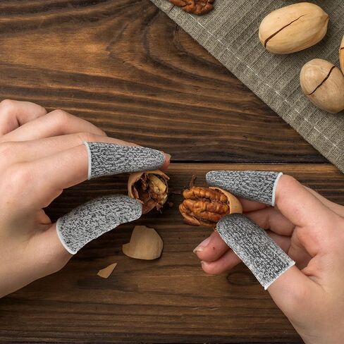 24 قطعة من مهود الأصابع من Ouligay، واقيات أصابع مقاومة للقطع، قفازات حماية للأصابع، واقيات أكمام للحديقة، المطبخ، العمل، النحت in Kuwait