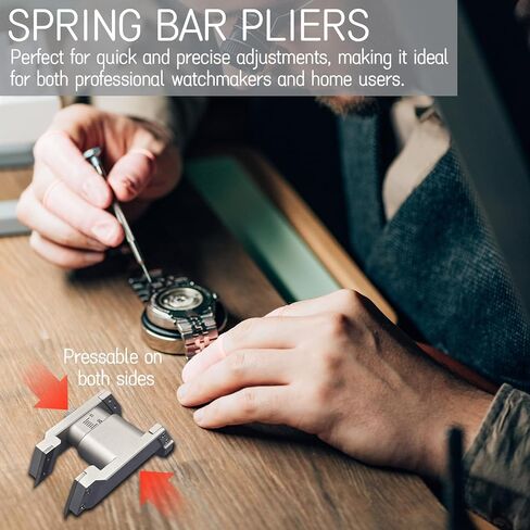 Professional Watch Repair Tool - Elastic Ear Puller, U-Shaped Remover Pliers, Spring Bar Tweezer for Efficient Watch Band Disassembly in Kuwait