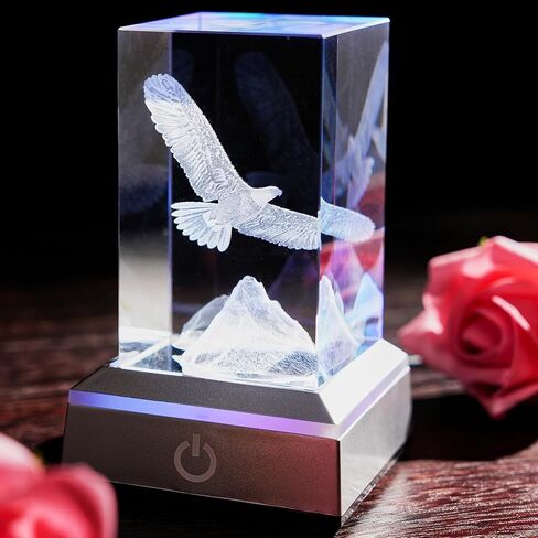 3D Dolphin Heart Crystal Ball Night Lights & Figurines - Snow Globe Sphere Paperweight with LED Base, Home Office Decor Gifts for Women, Girls, Couples on Birthday, Mothers Day, Wedding - 3.15"/8CM in Kuwait