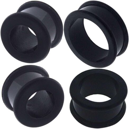 (1 Pair ONLY) (Please Choose Size and Color) Flexible Silicone Flesh Tunnel Ear Gauge Plug Size Available 8g (3mm) to 1 3/16" (30mm) in Saudi Arabia